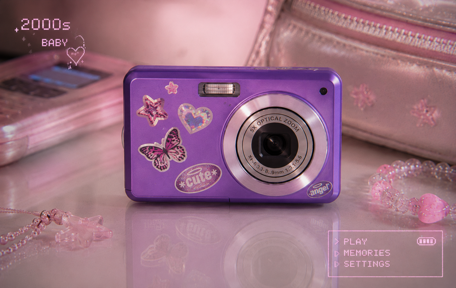 Digital camera y2k purple (limited release)