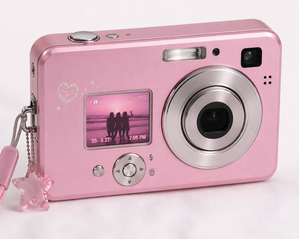 Digitalkamera Y2K pink