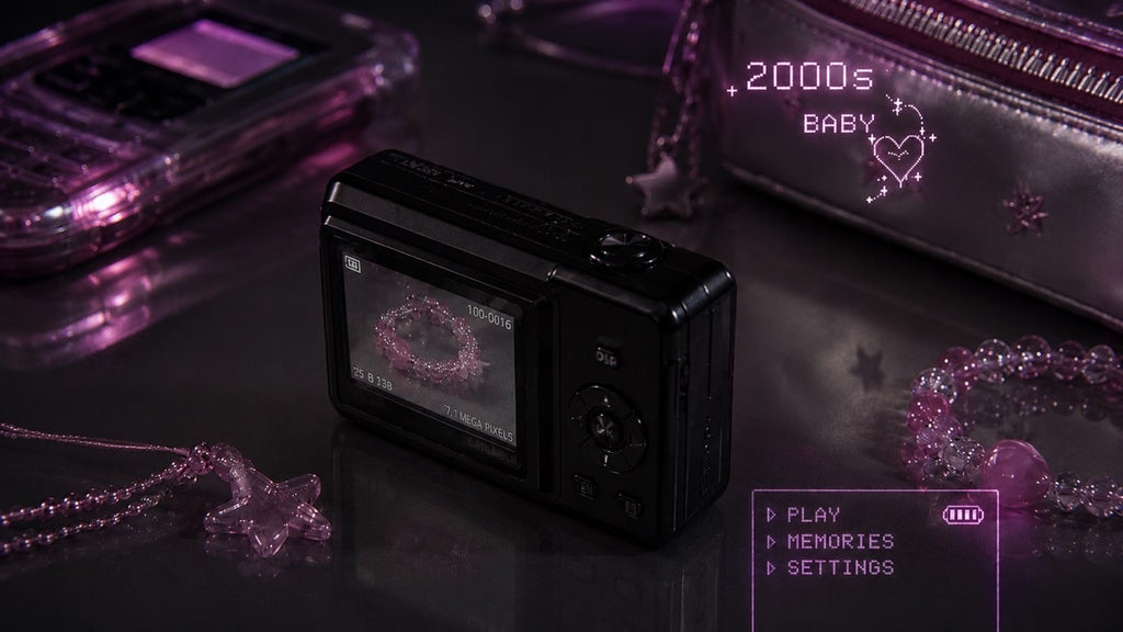 Digitalkamera Y2K schwarz